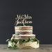 Personalized Wedding Cake Topper - Cake Decor - Wood Cake Topper - Wedding Decoration