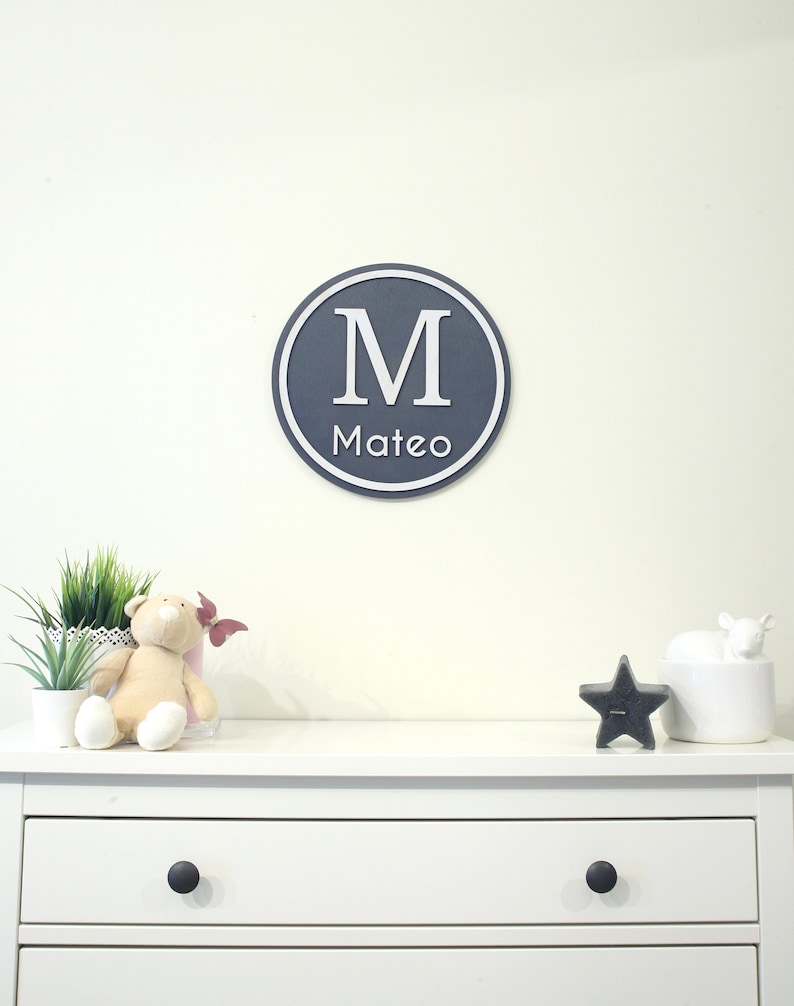 Wooden Letters Baby Nursery Wall Hanging Letters in Script Etsy UK