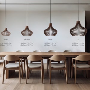 BROWN BELLAR Plafonnier en bois de style scandinave moderne Luminaire élégant et décoratif avec une douce luminosité image 5