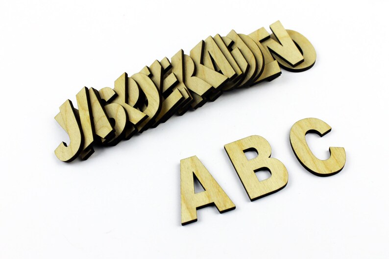 MEDIUM 26 Wooden Alphabet Letters / Wall Hanging / Nursery Etsy