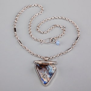 Boulder Opal Triangle Pendant
