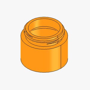 Threaded Storage Container File | Precision Screw-Top Lid Pot | STEP STL 3MF