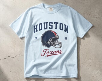 Houston Texans Retro Football Helmet Shirt, Vintage Gameday Apparel