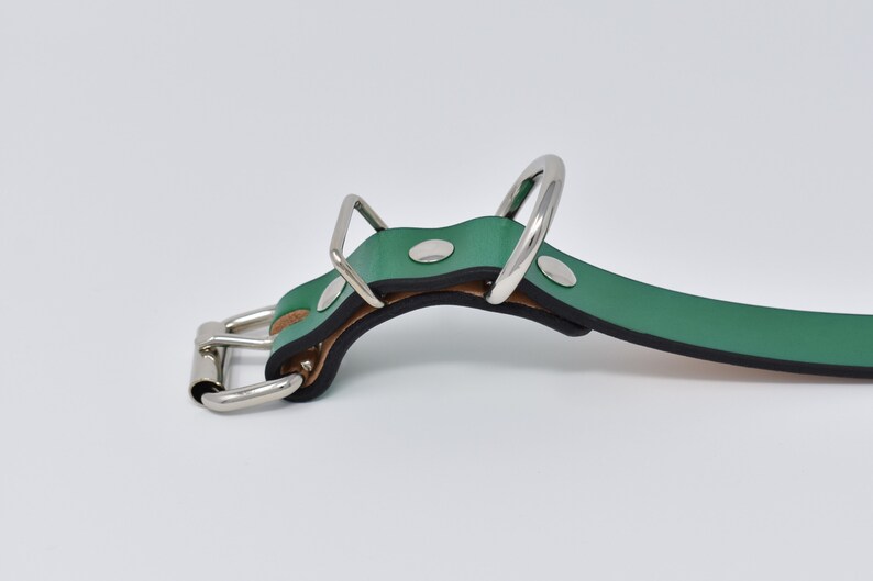 1 Classic Full Grain Leather Dog Collar 10 color options