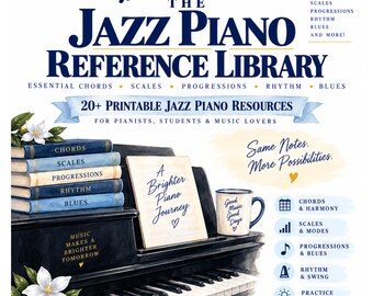 Jazz Piano Reference Library | Chords, Scales, Progressions (Digital Download)