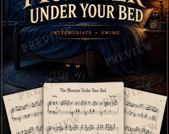 The Monster Under Your Bed | Intermediate Swing Piano Solo (PDF)