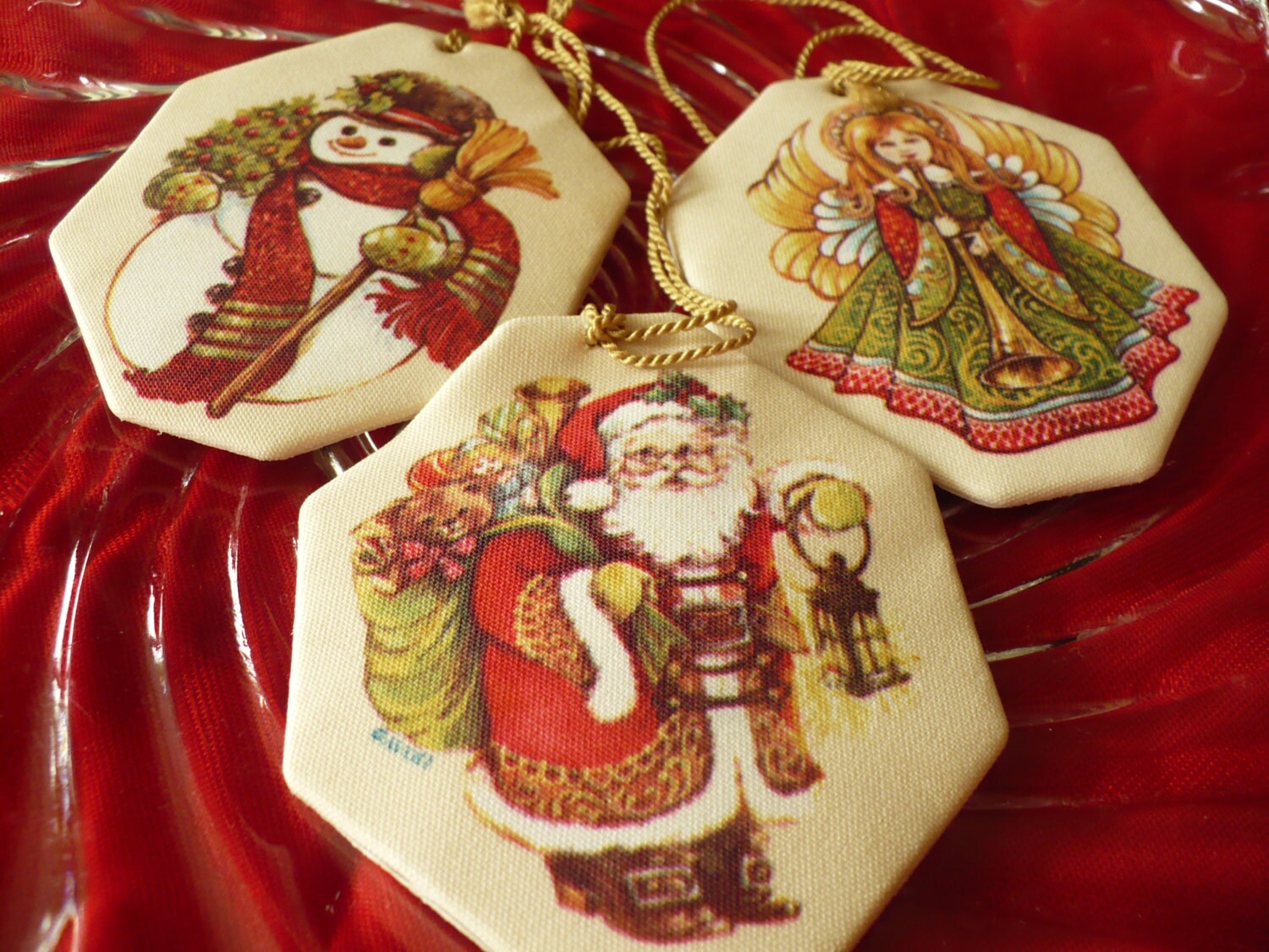 3 Vintage scented Avon Christmas ornaments Etsy