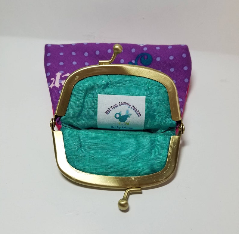 SALE each side different Unique handmade coin purse