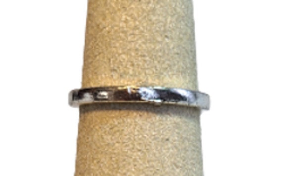Vintage ring, Silvertone, Raised setting, Opal li… - image 3