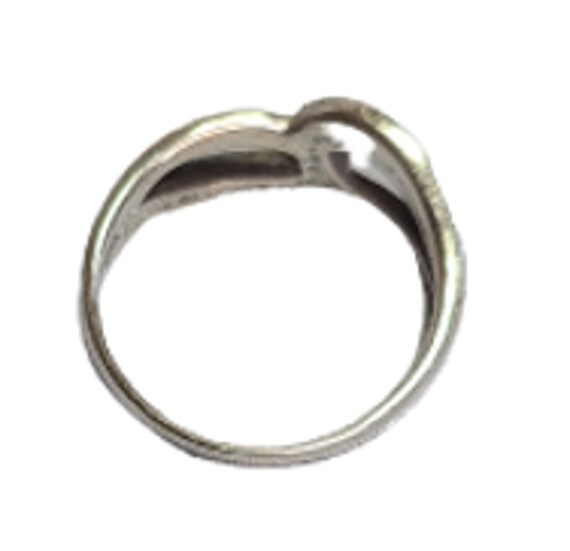 Vintage ring, 925 Silver, Open work, Interlooped,… - image 3
