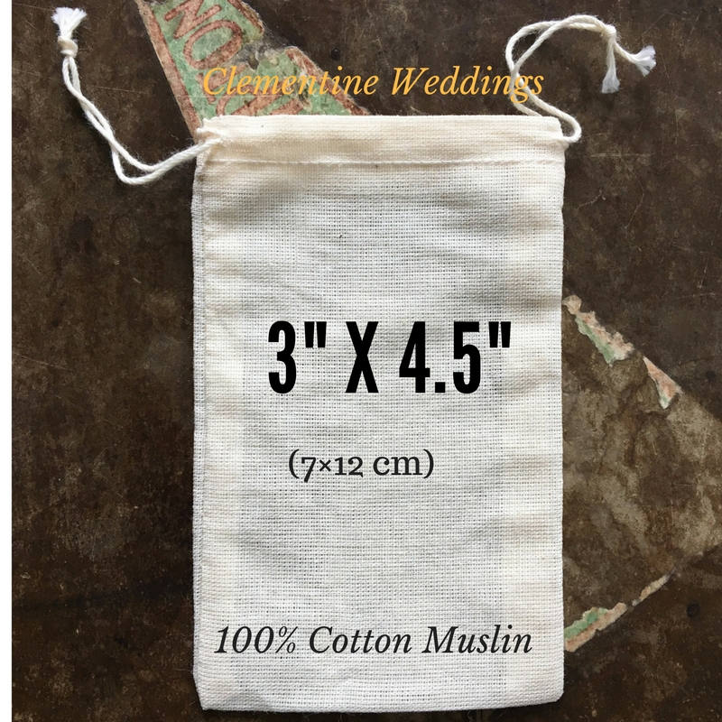 Cloth Favor Bags 25 Natural Cotton Double Drawstring Bags Etsy