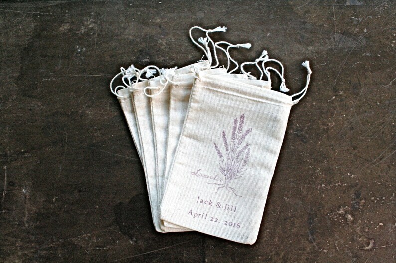 Lavender Sachet Bags for Wedding Shower or Party Cotton Etsy
