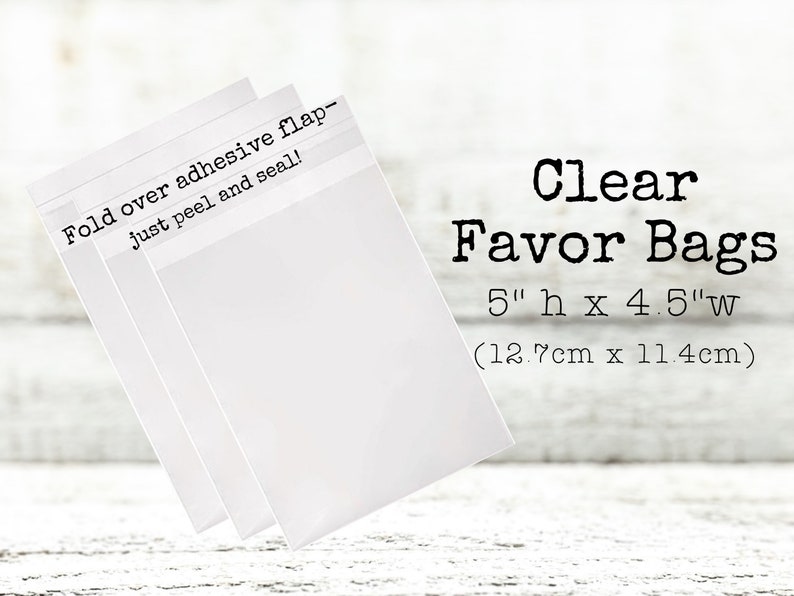 His and Her Favorite Wedding Favor Bags Heart shaped stickers, add on clear favor bags Perfect for hotel welcome bags, bulk guest gifts image 3