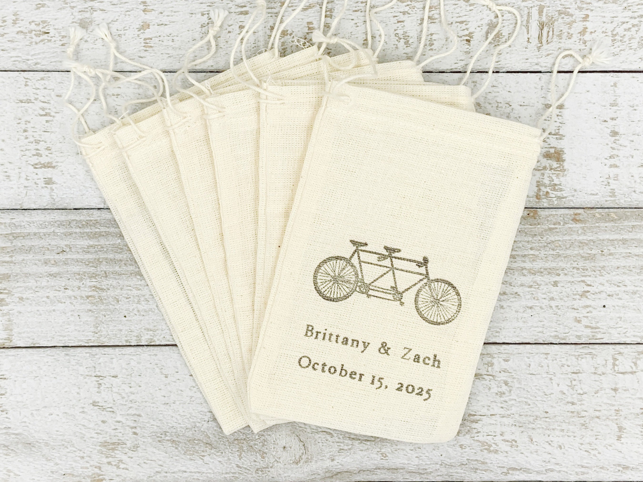 Personalized Favor Bags For Wedding Shower Or Party Rustic - Etsy