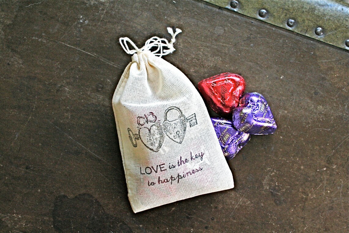 Rustic Favor Bags for Wedding Shower or Party Love is the Etsy