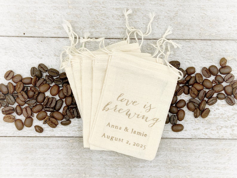 Personalized Gift Bags for Wedding Shower or Party Coffee Etsy