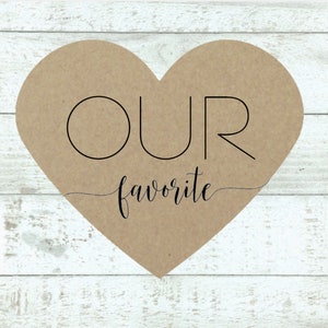 Our Favorite Wedding Favor Bags 15 heart shaped stickers, add on clear favor bags Perfect for hotel welcome bags, add to His and Hers image 8