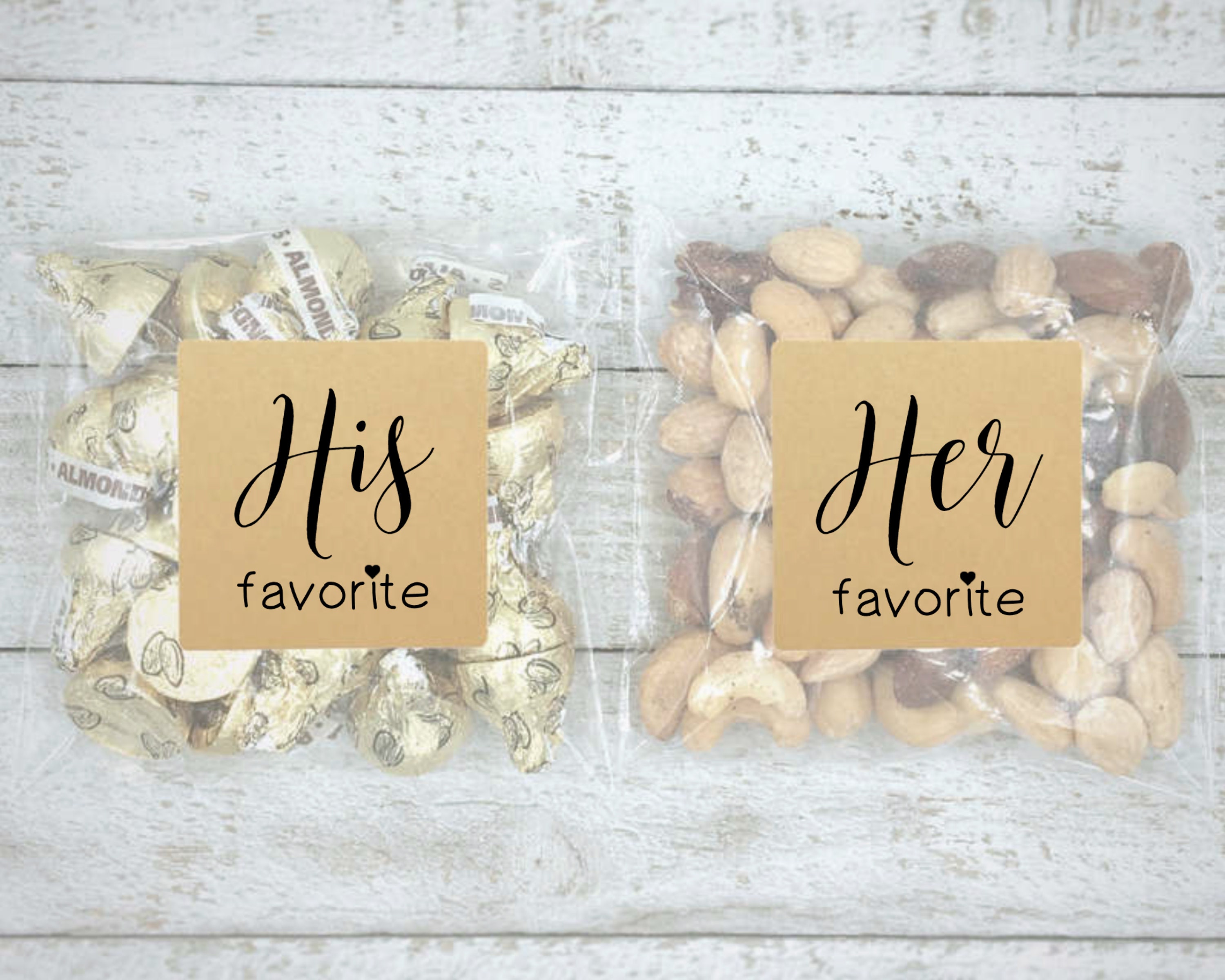 His and Her Favorite Wedding Favors 10 His & 10 Hers Favor Etsy