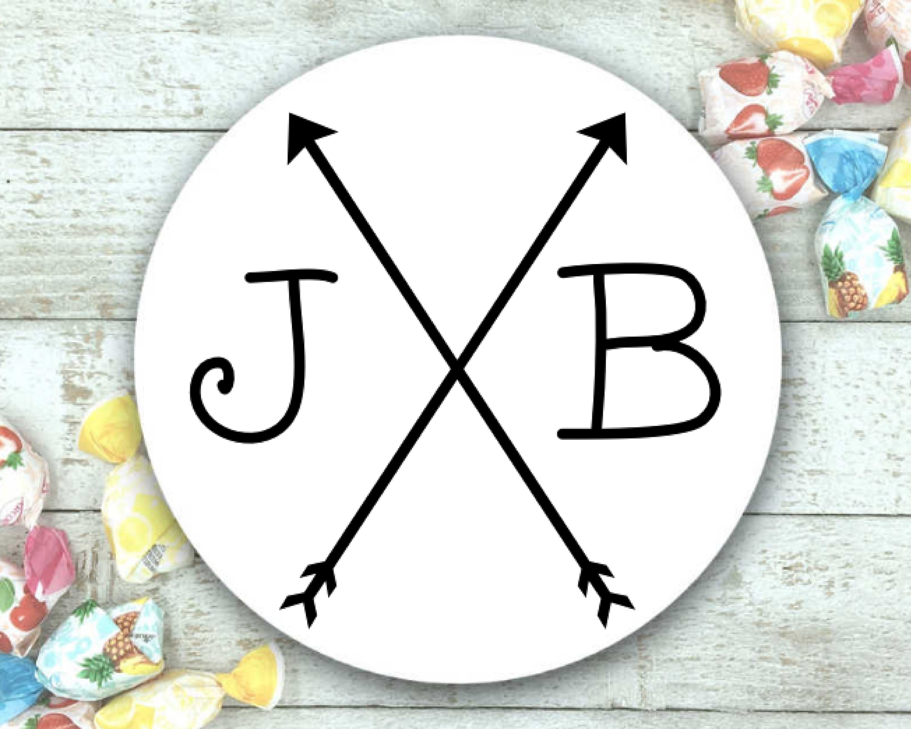 30 THANK YOU FOR YOUR PURCHASE ARROWS 1.5 INCH LABELS ROUND STICKERS