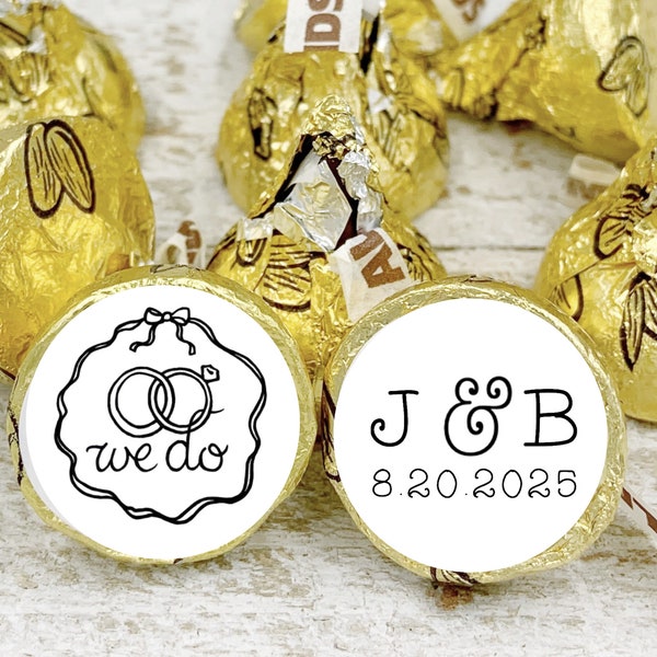 thumbnail image 2 of 108 Custom Wedding Shower Labels For Hershey Kisses – Red Hearts, Personalized 2 of 6