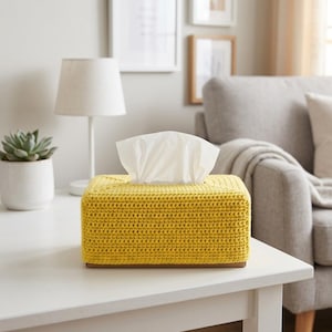 Crochet Tissue Box Cover Pattern PDF, Simple Cotton Crochet Project, Modern Tissue Box Cover, Crochet Gift Pattern, Home Decor Crochet