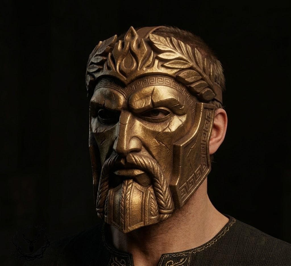 God Zeus Mask - Etsy