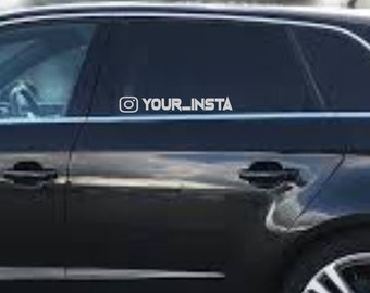 2 x Insta-tag Decals | Custom Social Media Sticker