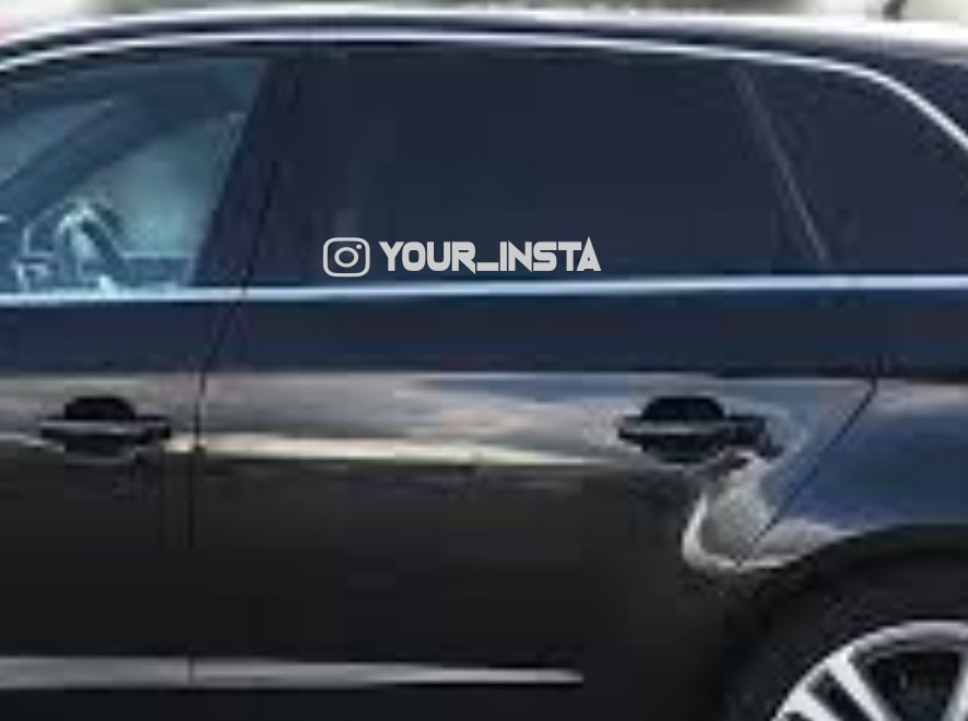 2 X Insta-tag Decals | Custom Social Media Sticker - Etsy