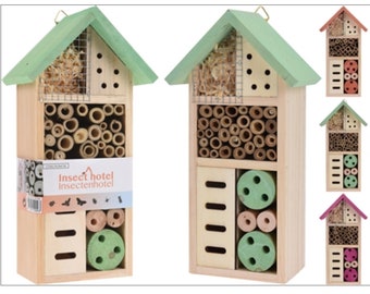 Insect hotel, creepy crawlie house, bird feeder