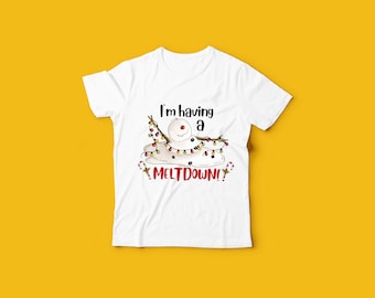 Christmas t-shirt | snowman | meltdown | toddler | kids | festive top