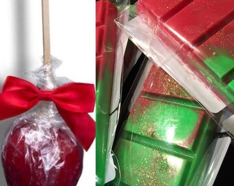 Toffee apple scented wax melt snapbars, candy apples