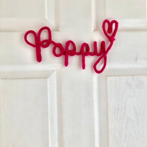 Nombres, palabras, signos tejidos.