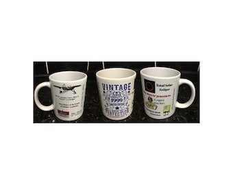 Birthday Year Mug | Personalised Photo Cup | Gift | Drinkware | Fun | Customised