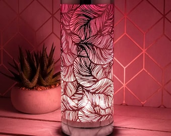 Pink leave style wax melter aromalamp with large snapbar slab