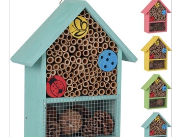 Colourful insect hotel/bug box