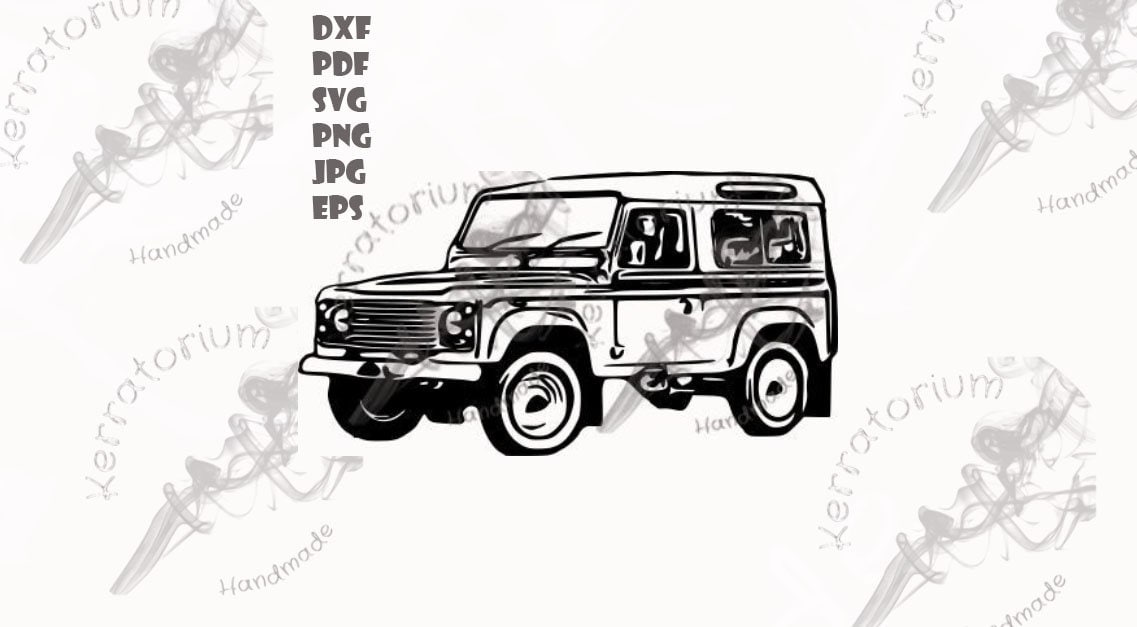Land Rover Defender SVG, DXF, EPS Cut Files (digital Download) - Etsy