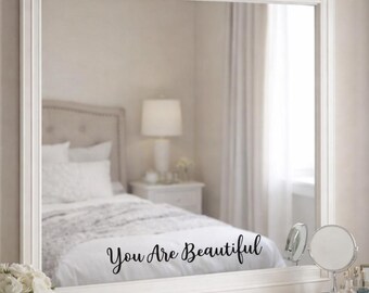 Gloss Vinyl Sticker - Inspirational Mirror Decal
