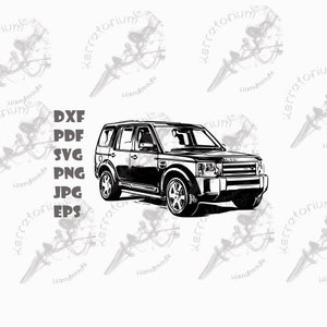 4x4, Discovery, D3, SVG, DXF, EPS, jpg, png, pdf cut bestand, teken afbeelding bestand, instant download