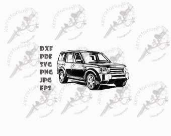4x4,  Discovery, D3, SVG, DXF, EPS, jpg, png, pdf cut file, draw image file, instant download