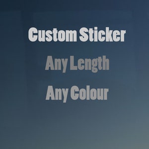 Custom stickers and decals, any size, any colour, personalised designs