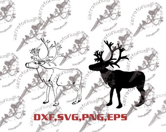 Reindeer SVG | Deer, Moose, Elk Cut Files (Digital Download)