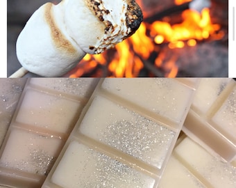 Toasted marshmallow scented wax melt snapbars, slabs