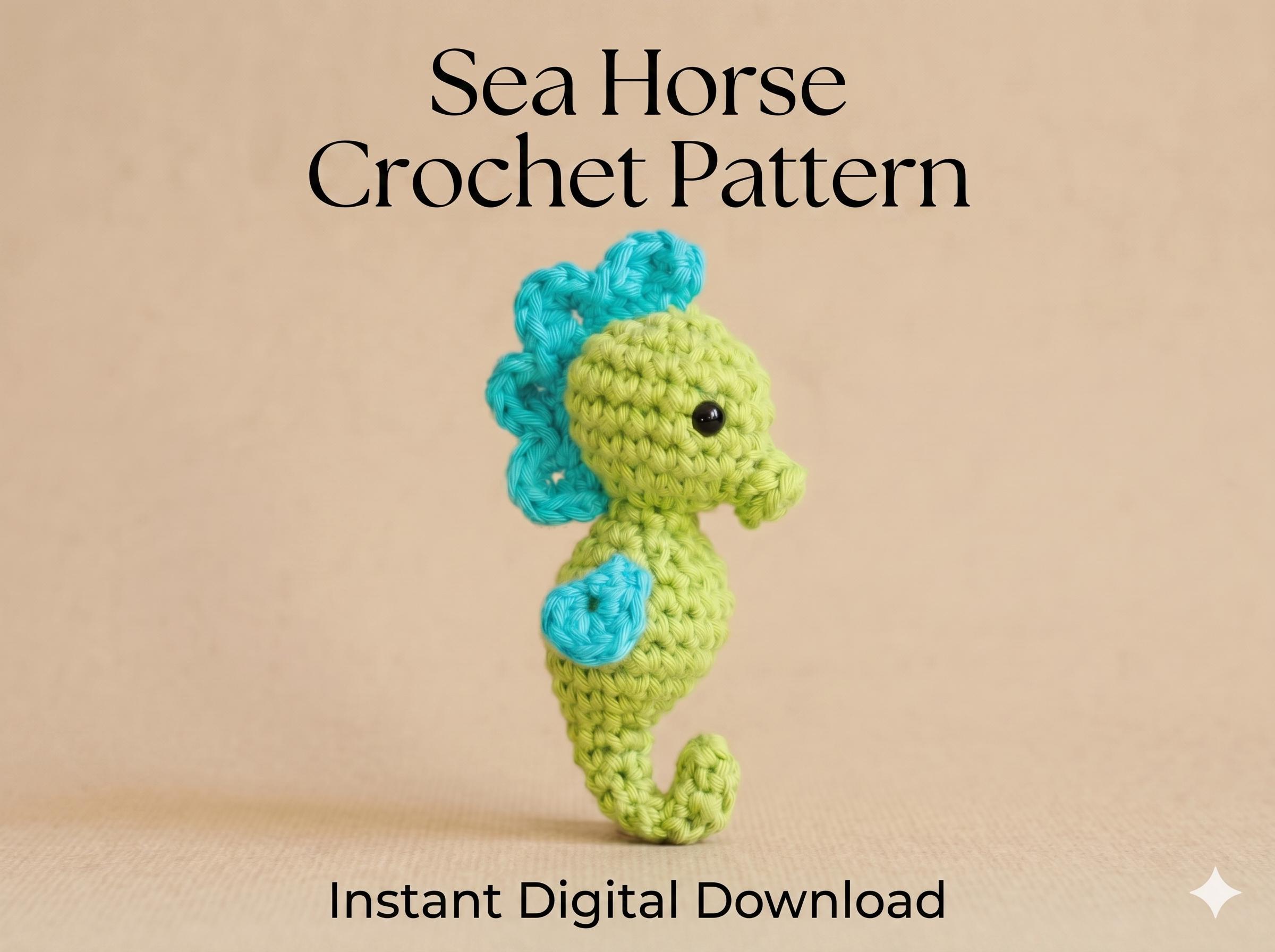 30 Seahorse Crochet Patterns to Make for Ocean-Inspired Gifts, Nursery Decor, and... 25 Easy Sea Horse Plush Pattern