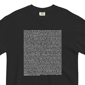 La Vie Boheme Lyrics Tee, RENT Broadway Musical Theatre Shirt