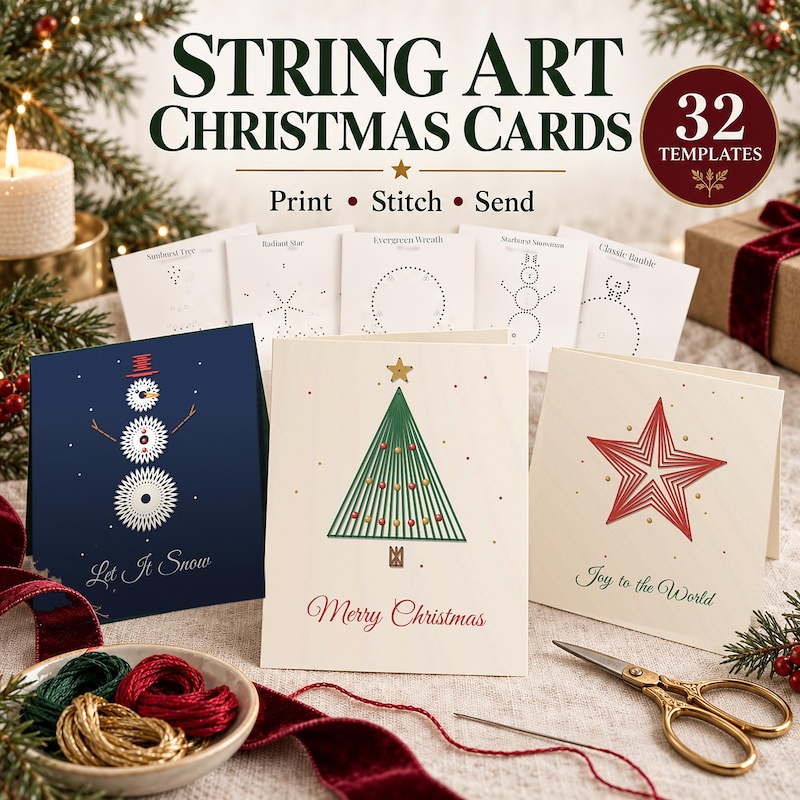 Card Diy Stitch Kit - Etsy UK
