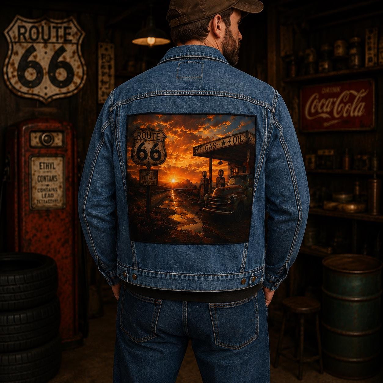 Sunset Denim Jacket - Etsy