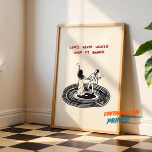 Olivia Dean, A Couple Minutes, Love's Never Wasted When It's Shared, The Art of Loving Poster | Wall Print Art Kitchen Christmas Room Decor