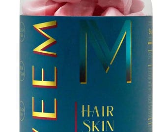 WEEM Hair Skin and Nails Gummies - Supports Healthy Hair - Vegan biotin Vitamins for Women & Men Supports Faster Hair Growth, Stronger Nails