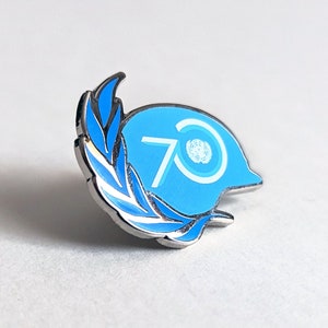 Blue Helmet Lapel Pin - UN Peacekeeping Lapel Pin - Hard enamel, Die Struck Metal Lapel Pin - United Nations Lapel Pin - UN Lapel Pin