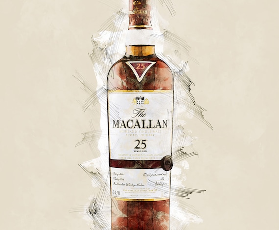 Macallan 25 Year Old Sherry Oak Scotch Whisky - Original